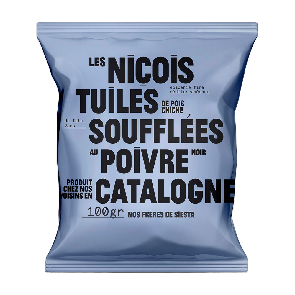 TUILES DE POIS CHICHES POIVRE NOIR