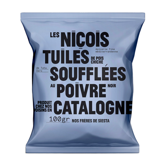TUILES DE POIS CHICHES POIVRE NOIR
